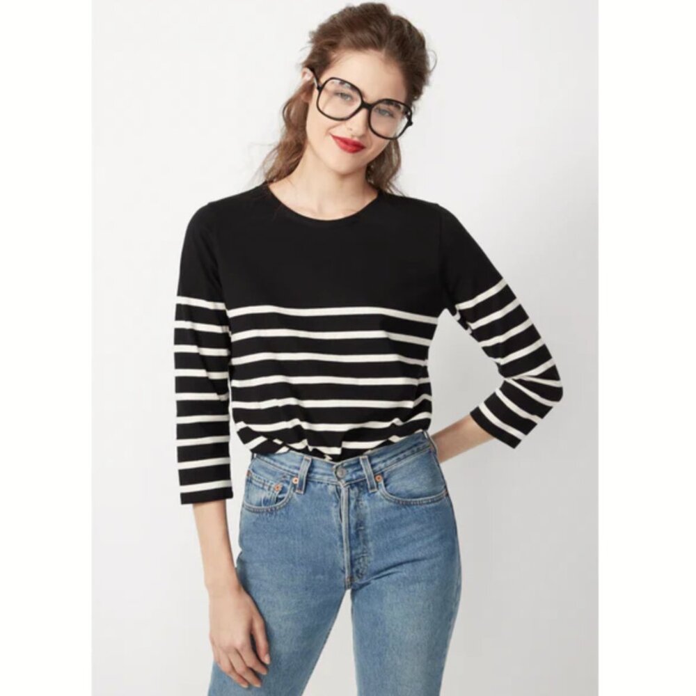 Kule The Classic Black/Cream Stripe Medium